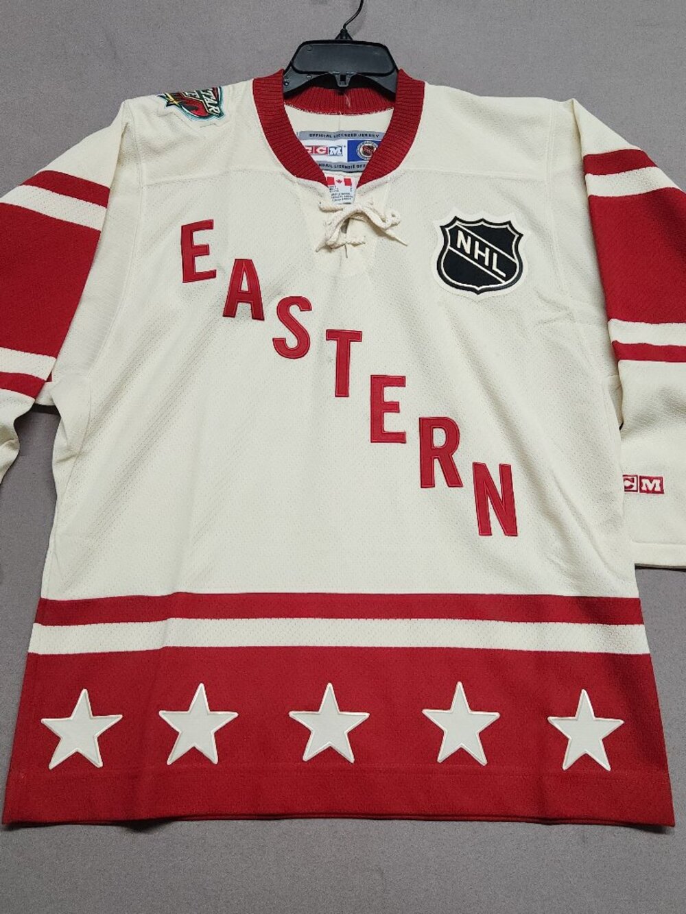 Ccm Nhl Eastern All Star Game Hockey Jersey Adult Small Made In Canada Cream 134